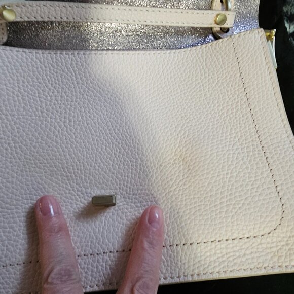 Botkier | Valentina Leather Flap Satchel, 2 Crossbody Straps, Champagne Hardware - Picture 10 of 15